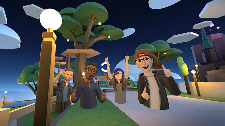 O Facebook abre o aplicativo metaverso Horizon Worlds VR