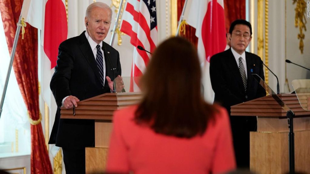 O comentário de Biden sobre Taiwan está no topo dos líderes do Japão, Índia e Austrália no último dia de sua viagem à Ásia