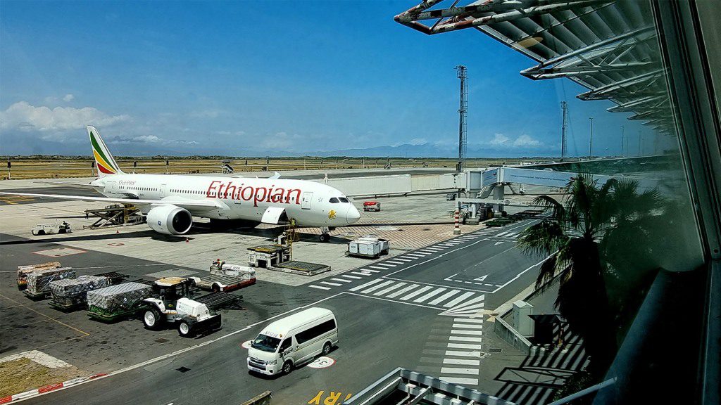 Avião da Ethiopian Airlines.